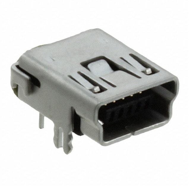 1734510-1 - Разъем USB, Тип B, USB 2.0, розетка, 4 контакта, SMD