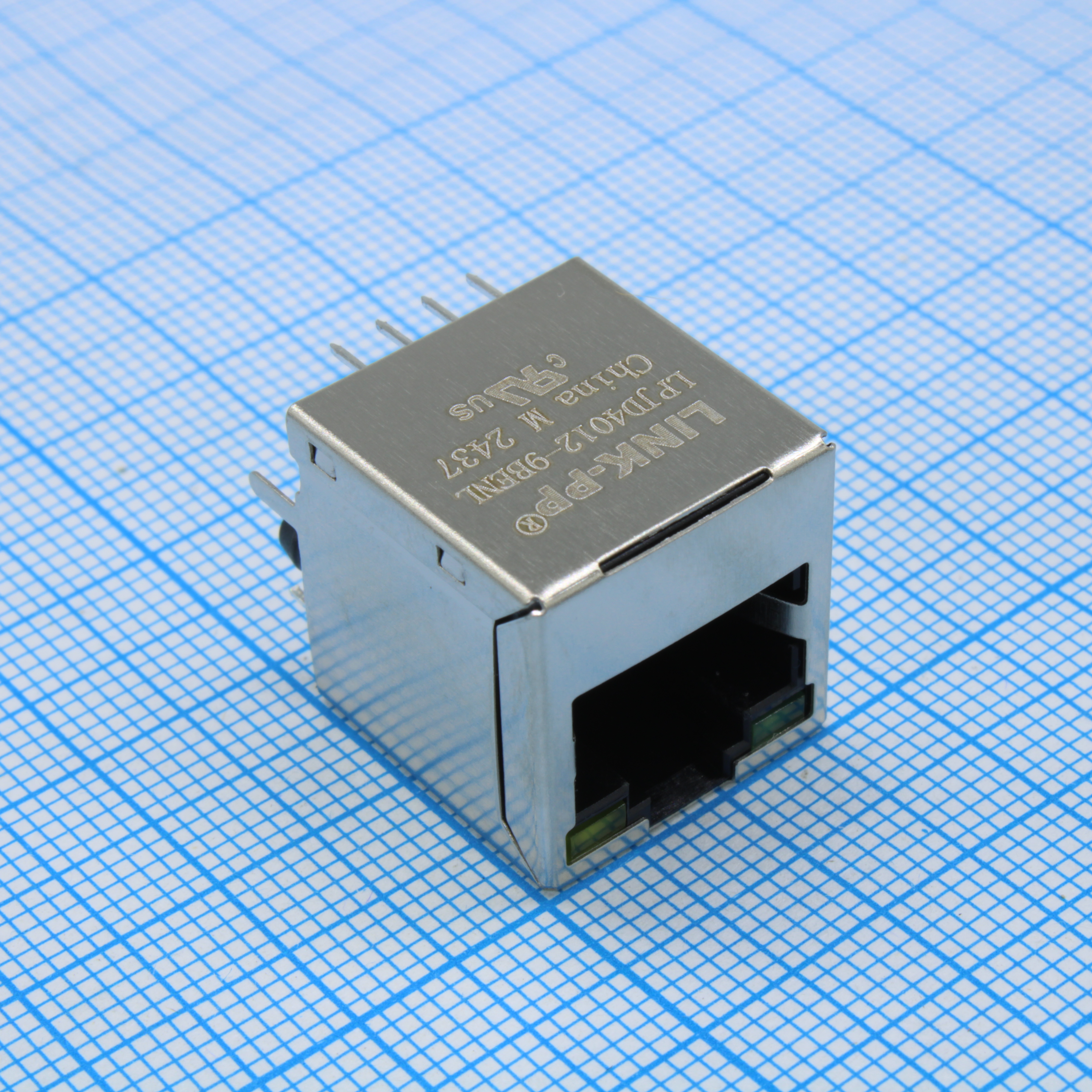 LPJD4012-9BENL - Разъем RJ-45 (розетка) c индикацией на плату