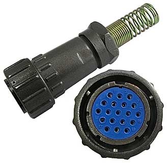 FQ24-19PIN TK-12 - Разъём быстроразъёмный SZC FQ24-19pin TK-12, 19-ти контакнтый