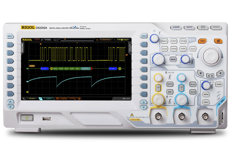 DS2202A - Настольный цифровой 2-х канальный осциллограф 200 МГц