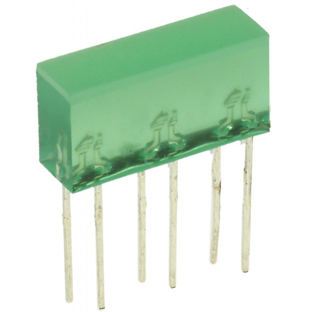 L-845/3GDT - Светодиодный модуль 5х16мм/зеленый/568нм/5-10мкд/120°