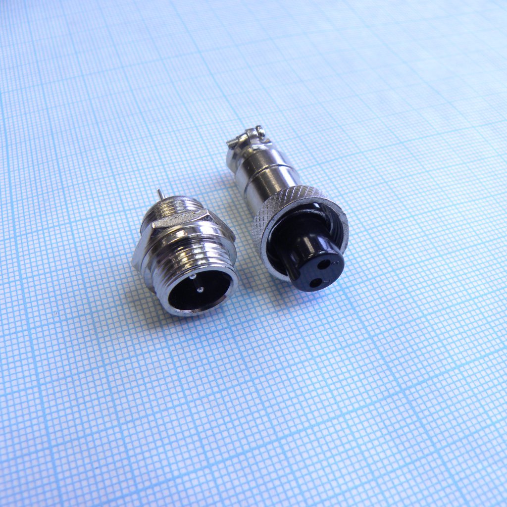 Разъем PH-M12-2FC+MP комплект - вилка приборная+розетка кабельная