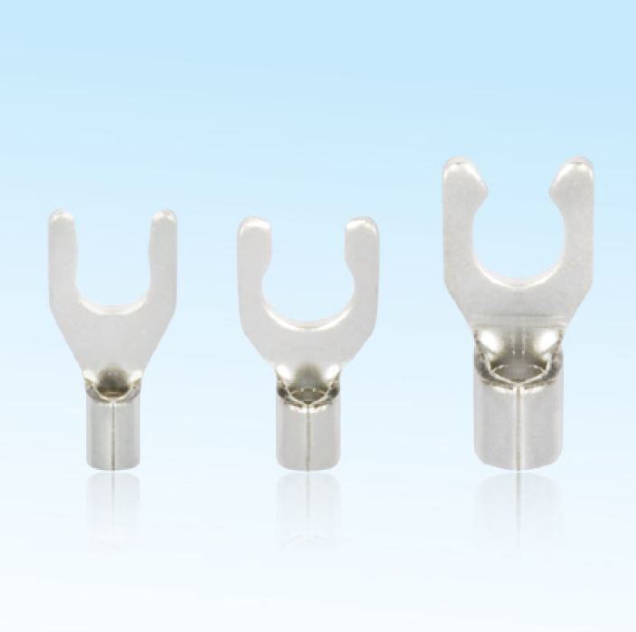 Наконечник вилочный, НВз 6.0-5, 101532 - Кабельный наконечник, вилочный, замковый, медь, НВз 6.0-5 (сечение проводника 4 - 6 мм кв., ширина вилки 5 мм), неизолированный, в упаковке 100 штук