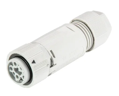 Разъем RST16I5 S B1 ZW3 GL - Розеточный разъем на кабель диам. 7,1-13 мм, IP68(69k), 5 полюсов, цвет: серый, номинальные характеристики: 250/400V+PE 16A, серия gesis RST MINI