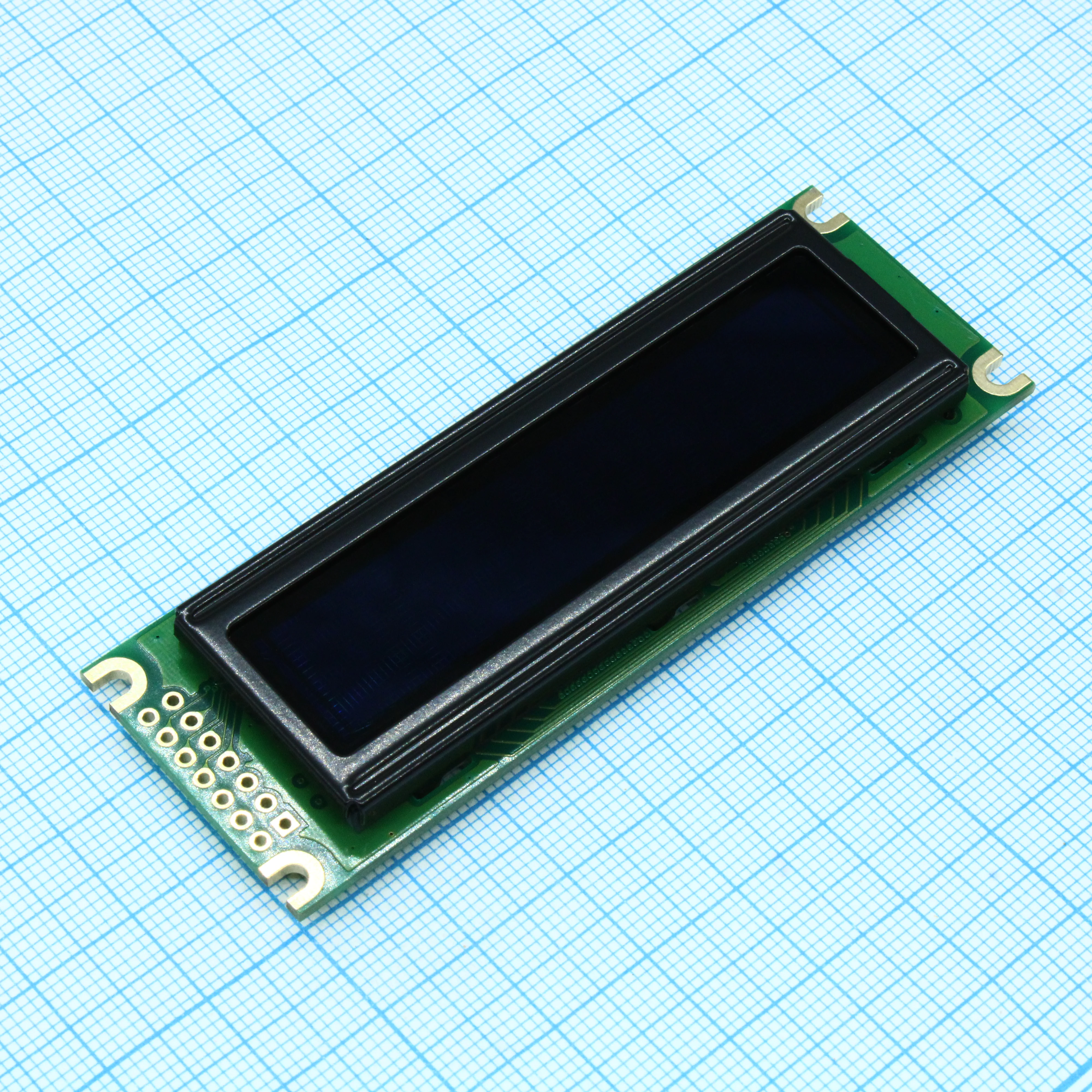 WEH001602DLPP5N00100 - OLED символьный 16х2 (1602D), COB, желтый, 8-битный паралл. интерфейс 6800, VDD =5В, -40...+80С