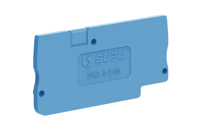 Торцевая крышка TPK2.5-2-BU-EA - Торцевая крышка для клемм TPK2.5-2…, цвет: синий