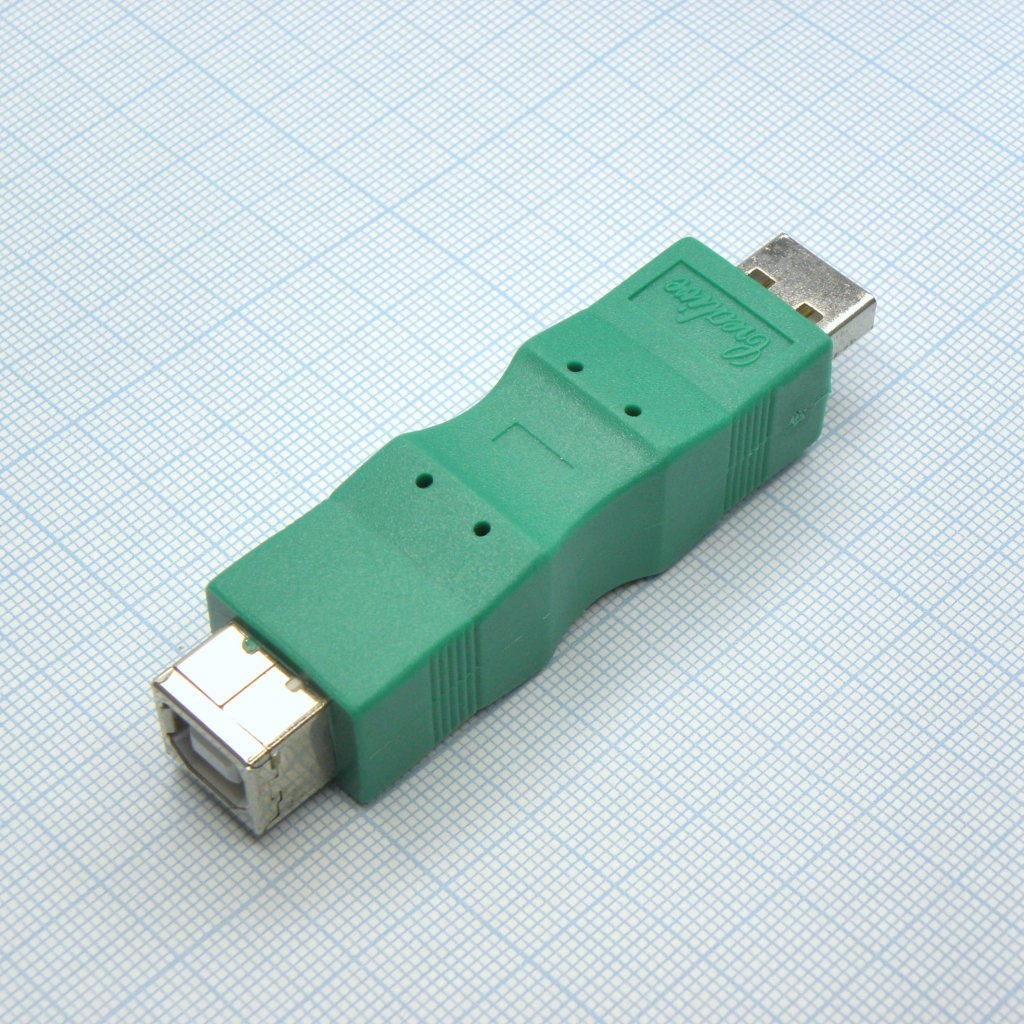 USB ADAPTER AM/BF (25) - Переходник с вилки USB тип A на розетку USB тип B
