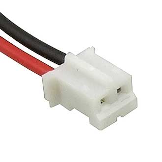 HB-02 (MU-2F) WIRE 0,3M AWG26 - Кабель питания межплатный (розетка) двухполюсный AWG26, шаг 2мм, длина 0,3 м