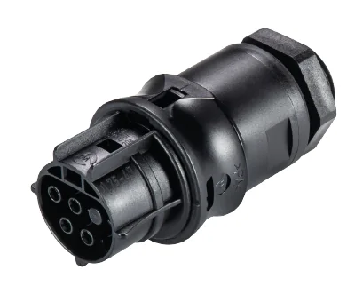 Разъем RST20I4S B1 M00  SW 96.041.6053.1 - Розеточный разъем в панель, М20, IP68(69k), 4 полюса, винтовая фиксация провода, номинальные характеристики: 250/400V, 20A, цвет: черный, серия RST Classic