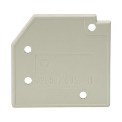 Крышка бок. AP 2,5U/8113S/H/V0 - Крышка боковая, для клемм WKF 2,5…/8113S…, цвет: серый