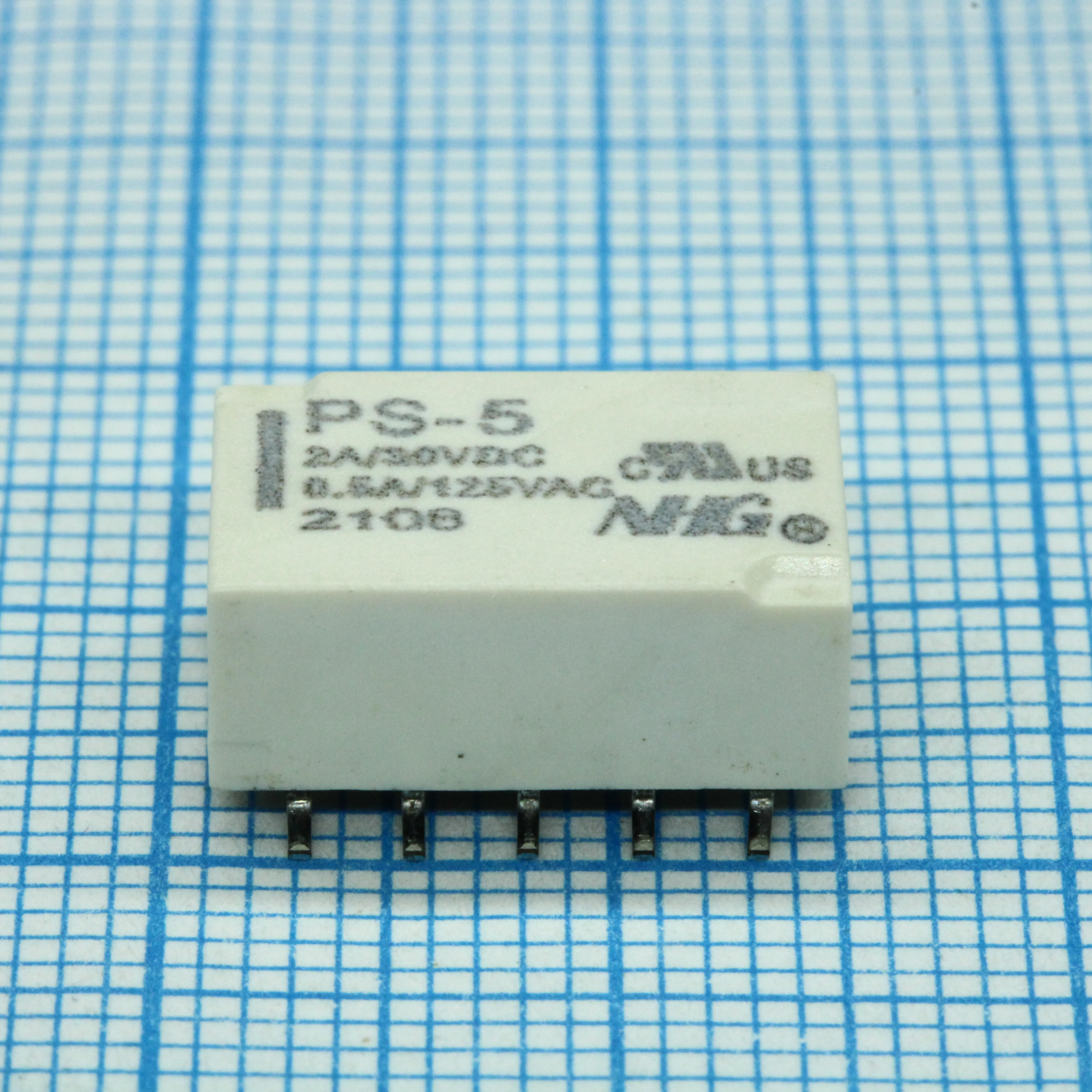 PS-5V - Реле сигнальное 2А две группы на переключение катушка 5В