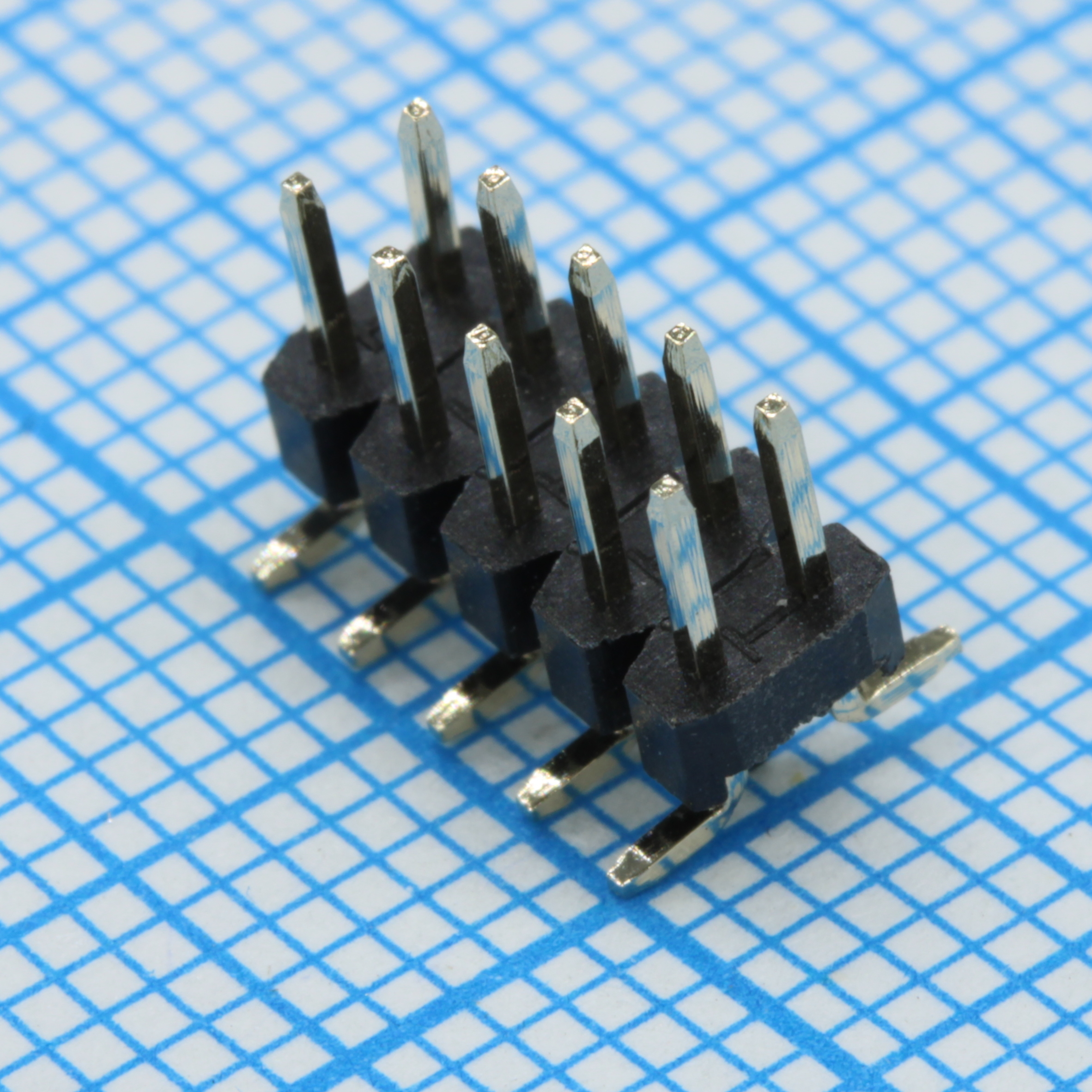 PLD2-10S (L-KLS1-207B-2-10-T3) - Вилка штыревая 2х5 контактов шаг 2.0мм