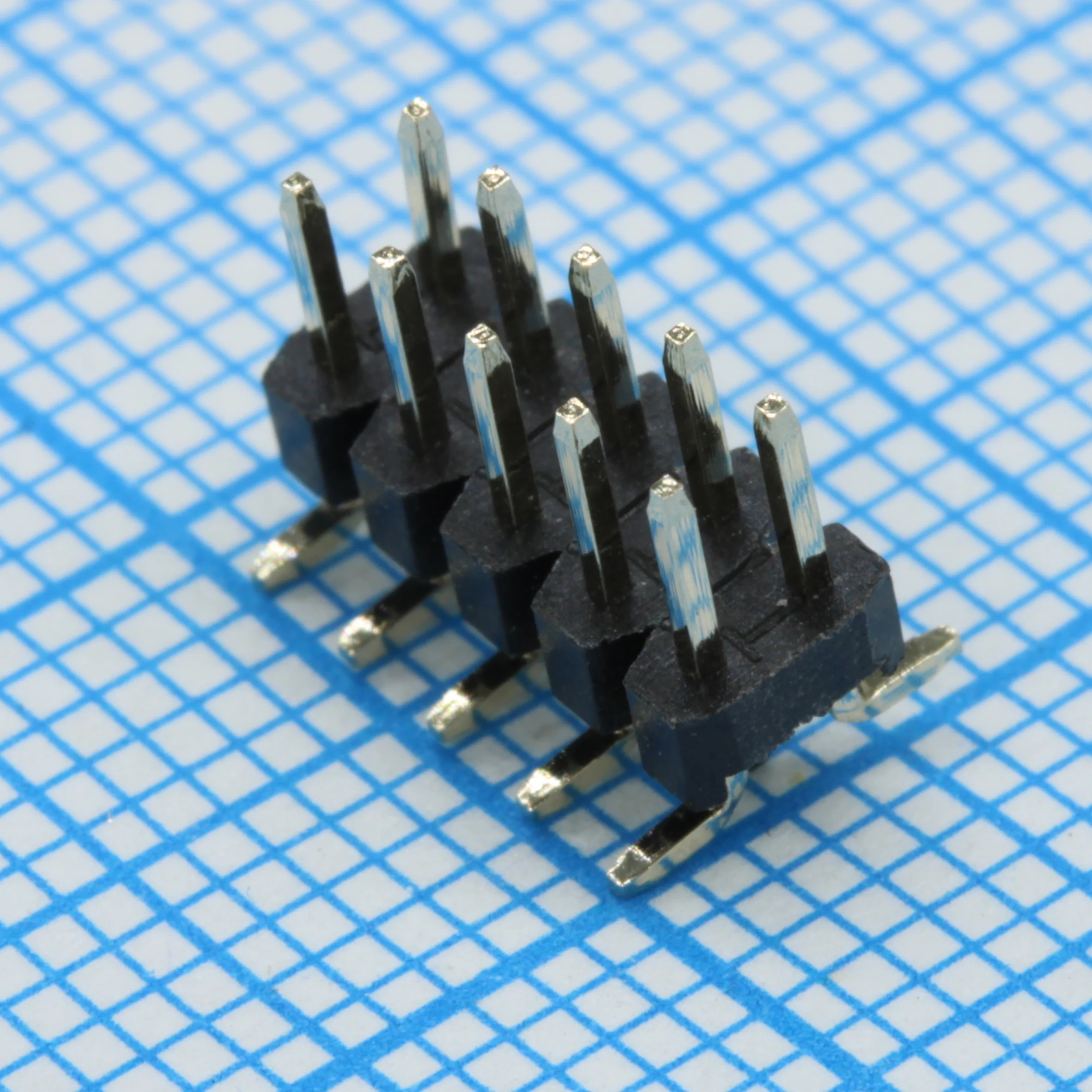 PLD2-10S (L-KLS1-207B-2-10-T3) - Вилка штыревая 2х5 контактов шаг 2.0мм