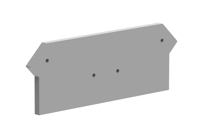 Торцевая крышка 225101 - Торцевая крышка для клемм TA2.5-2-2, цвет: серый