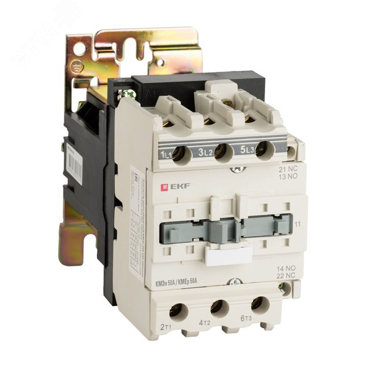 Контактор КМЭп малогабаритный 50А 24В DC 1NO 1NC PROxima ctr-s-50-24-nc-p