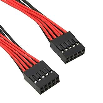 BLD 2X05 *2 AWG26 0.3M - Межплатный кабель питания BLD 2x05*2, AWG26, 0.3 м