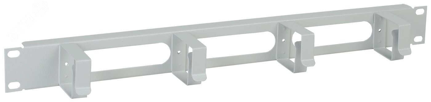 Органайзер кабельный 19 дюйм 1U 4 кольца серый CO35-1M4RM