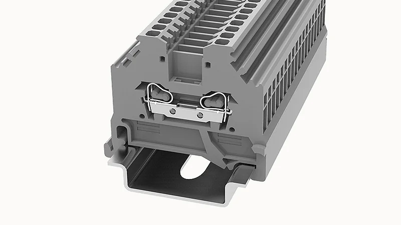 Проходная клемма WS1.5-SD-01P-11 - Проходная клемма, тип фиксации провода: пружинный, номинальное сечение: 1.5 мм кв., 18A, 800V, ширина: 4 мм, цвет: серый, тип монтажа: DIN35