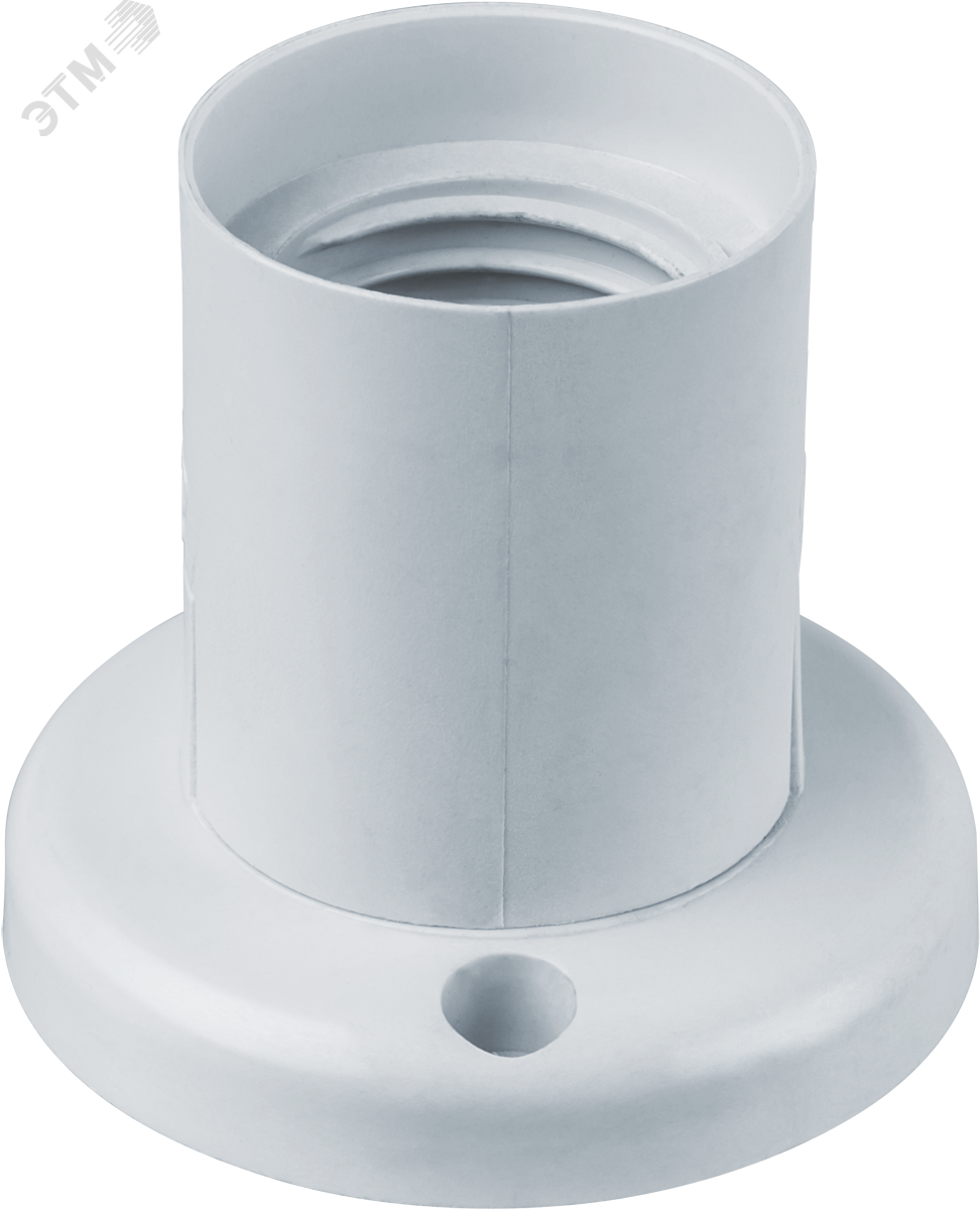 Патрон потолочный прямой Е27 пластиковый белый 21443