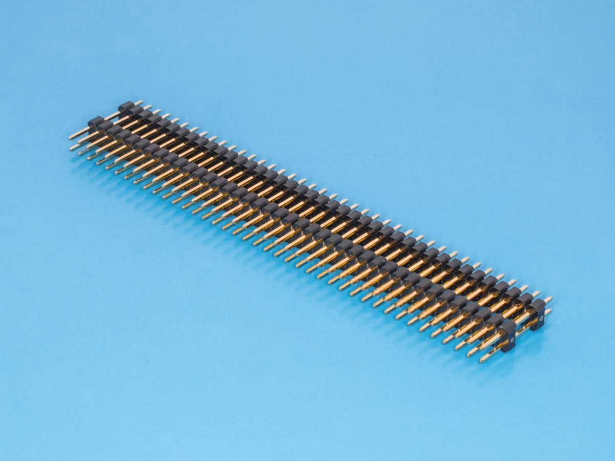 PLHD-80 - Штыревой соединитель 2х40 шаг 2,54мм, межплатный