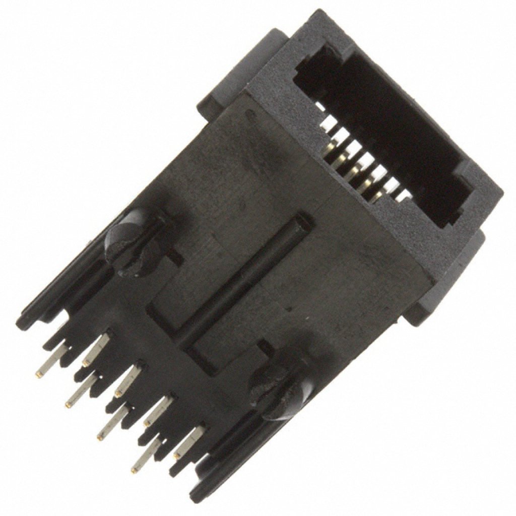 5520251-4 - Модульный разъем, Cat3, RJ45, Гнездо, 8 контакт(-ов), 8 вывод(-ов), 1 порт(-ов)