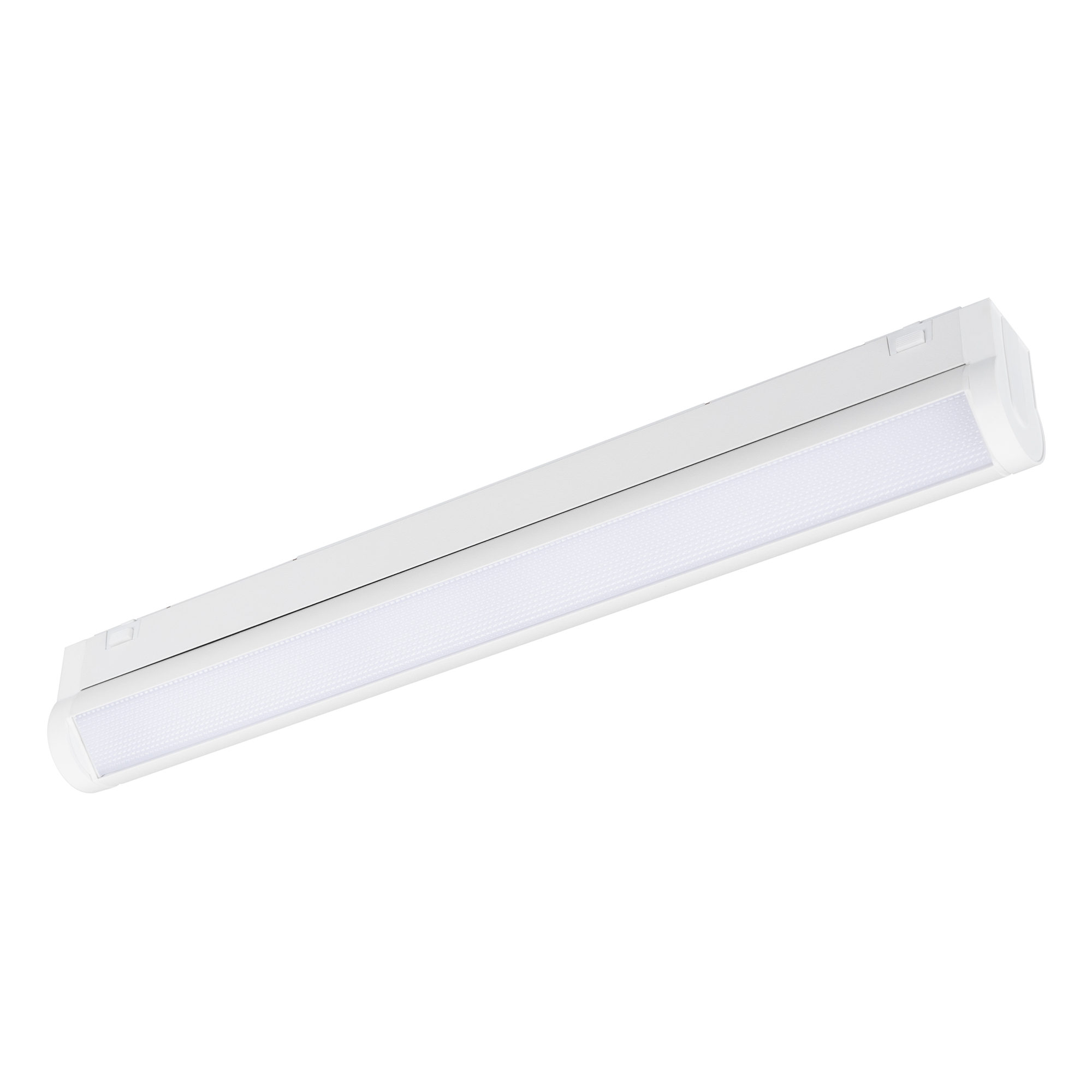 Светильник MAG-VIBE-FLAT-TURN-L305-12W Warm3000 (WH, 110 deg, 48V) 044448 - Светильник для магнитных треков MAG-VIBE. Мощность 12 Вт, св. поток 880 лм, 73 лм/Вт, теплый 3000 K, CRI>90, угол 110°, напряжение питания 48 В. Белый прямоугольный корпус из алюм
