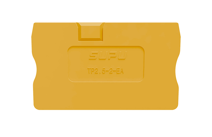 Торцевая крышка TP2.5-2-1-OG-EA - Торцевая крышка для клемм TP2.5-2-1..., цвет: оранжевый