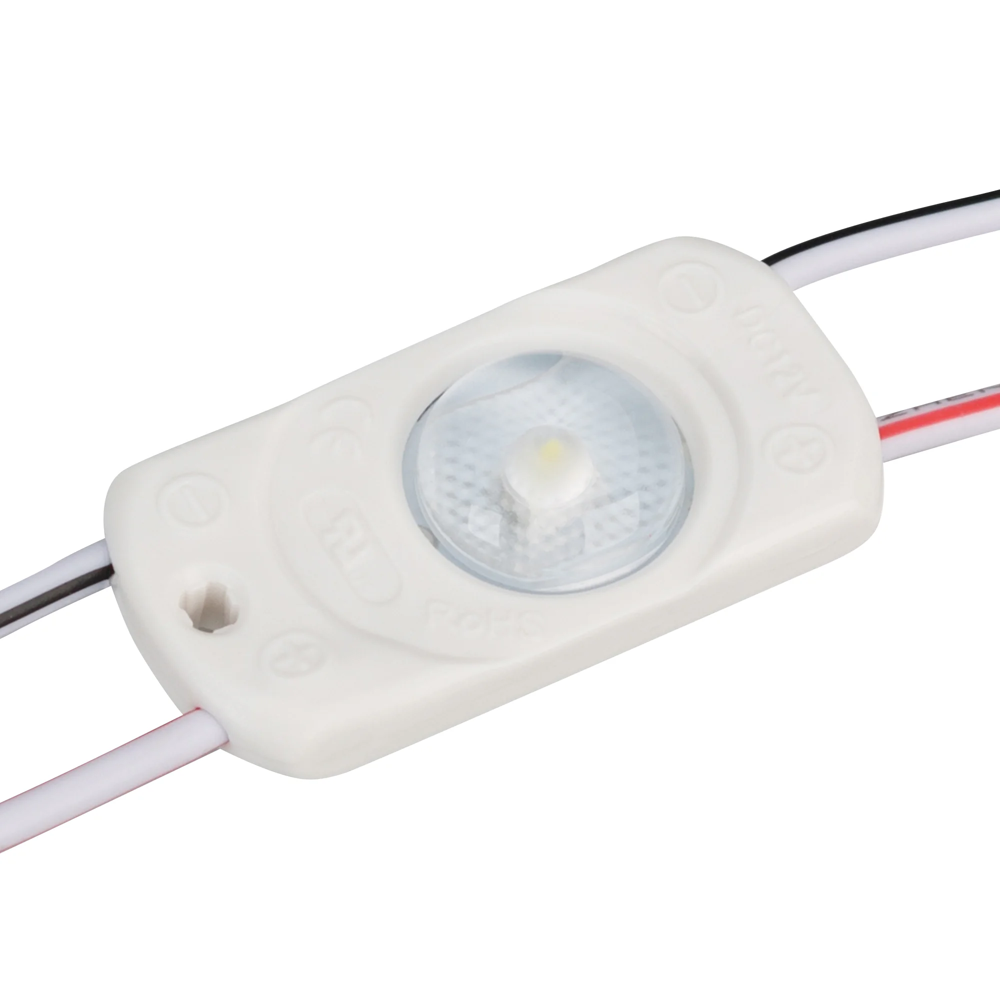 Модуль герметичный CRAFT-2835-1-12V Warm 170deg 36x17.5mm 0.6W IP65 закрытый