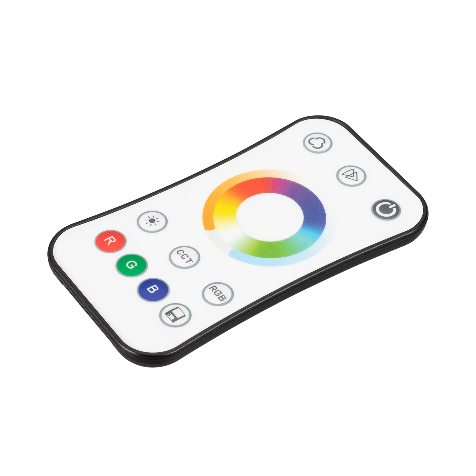 INTELLIGENT ARLIGHT Пульт SMART-801-52-1G-1SC-RGB-MIX White (3V, 2.4G) 036248 - Кнопочный радиопульт с сенсорным кольцом 2.4 ГГц белого цвета для управления DIM/MIX/RGB/RGBW источниками света. 1 зона управления, 1 слот памяти пользовательских настроек, вы