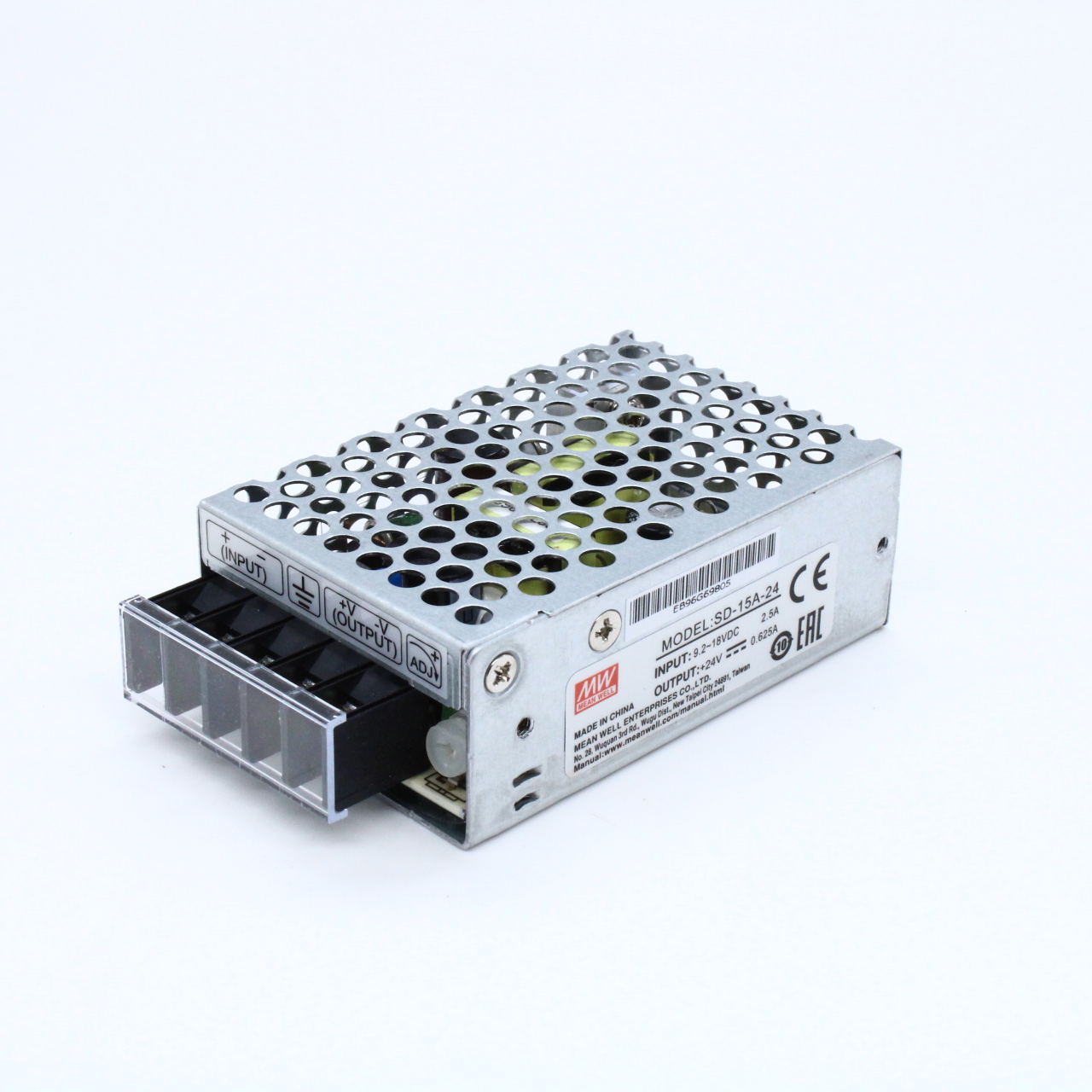SD-15A-24 - DC-DC, 15 Вт, вход 9,2...18B DC, выход 24В/0,625A, изоляция 3000B DC, в кожухе 79x51x28мм, -10...+60°C