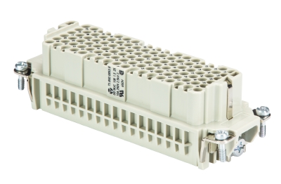 Розеточная контактная вставка 73.800.0853.0 - Розеточная контактная вставка, обжимная фиксация, 108 полюсов + PE, типоразмер 24B, 250V, 10A, (обжимные контакты поставляются отдельно)