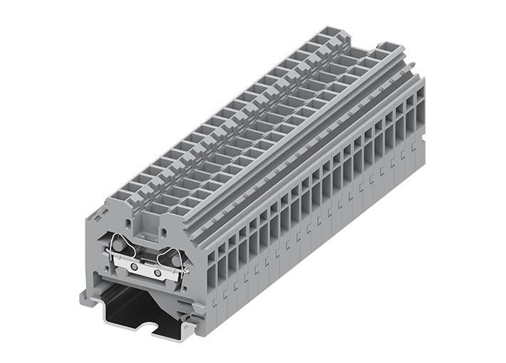 Проходная клемма 204901 - Проходная клемма, боковой подвод кабеля, TA4, тип фиксации провода: пружинный, номинальное сечение: 4 мм кв., 32A, 800V, ширина: 6 мм, цвет: серый, тип монтажа: DIN 35