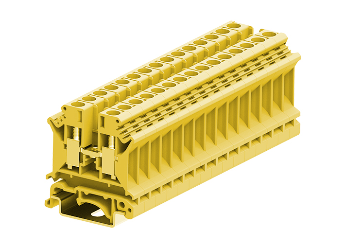 Проходная клемма 306907 - Проходная клемма, UK4, тип фиксации провода: винтовой, номинальное сечение: 6 мм кв., 41A, 800V, ширина: 8,1 мм, цвет: желтый, тип монтажа: DIN 35