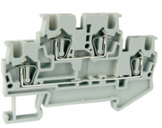 Этажная клемма UJ5-1.5/2-2E - Этажная клемма, серия E, тип фиксации провода: пружинный, номинальное сечение: 1,5 мм кв., 17,5A, 500V, ширина: 4,2 мм, цвет: серый, стандарт GB/T14048.1, тип монтажа: DIN 35