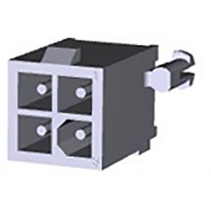 1-770874-0 - Разъем типа провод-плата, 4.14 мм, 4 контакт(-ов), Штыревой Разъем, Серия Mini Universal MATE-N-LOK