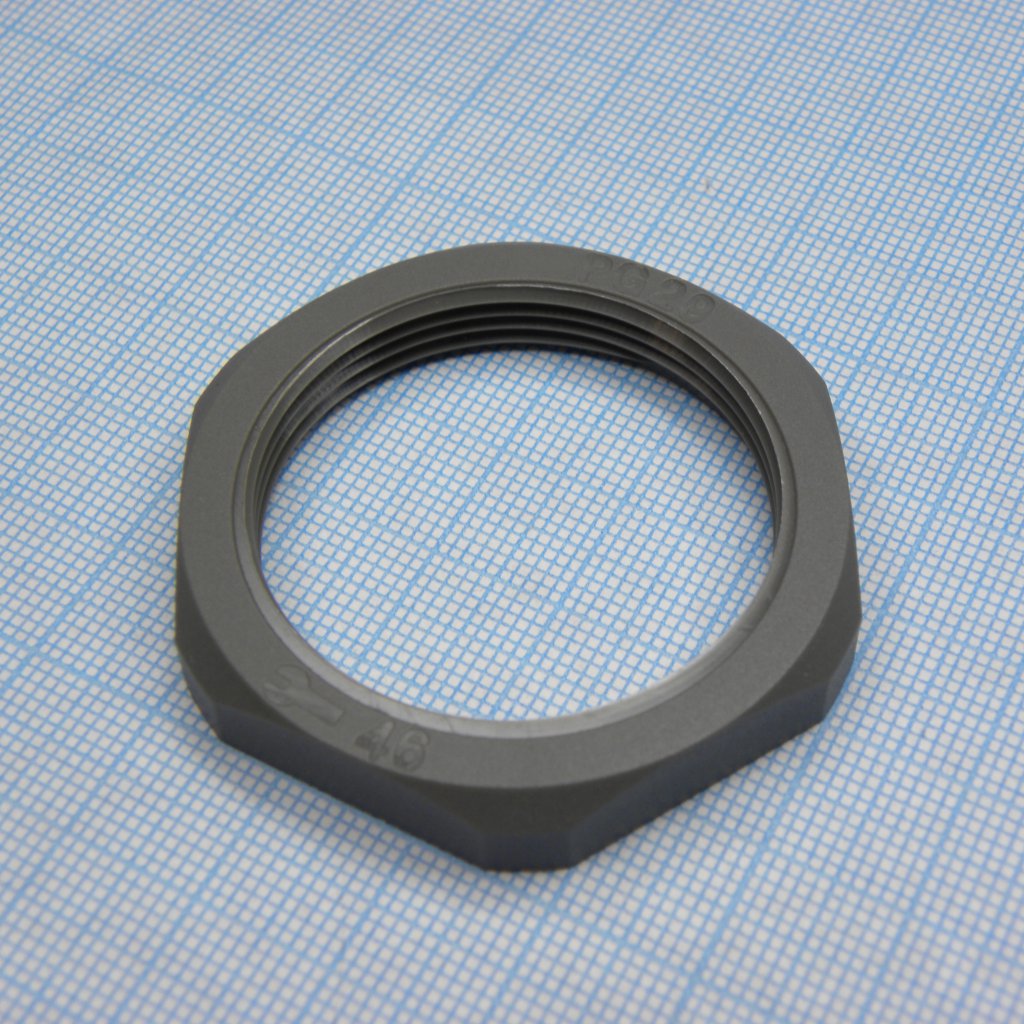 DLM-PG29P-1 (grey) - Гайка для крепления кабель ввода на панель