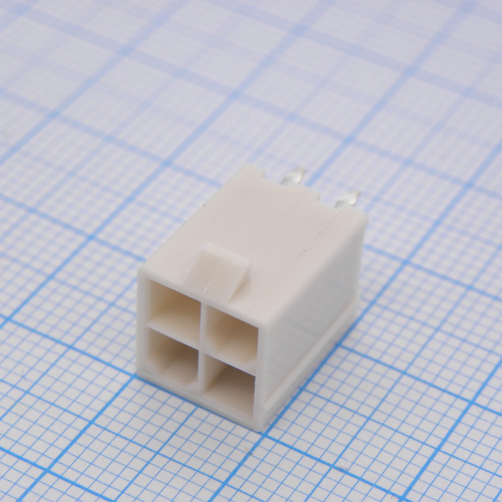 39288040 - Разъем типа провод-плата, вертикальный, 94V-0, 4.2 мм, 4 контакт(-ов), Штыревой Разъем