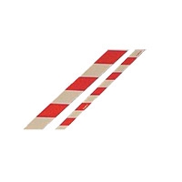 gws836819 - Фотолюминесцентная лента красно-белая, материал B-7568, ширина 40 мм, 10 м в рулоне