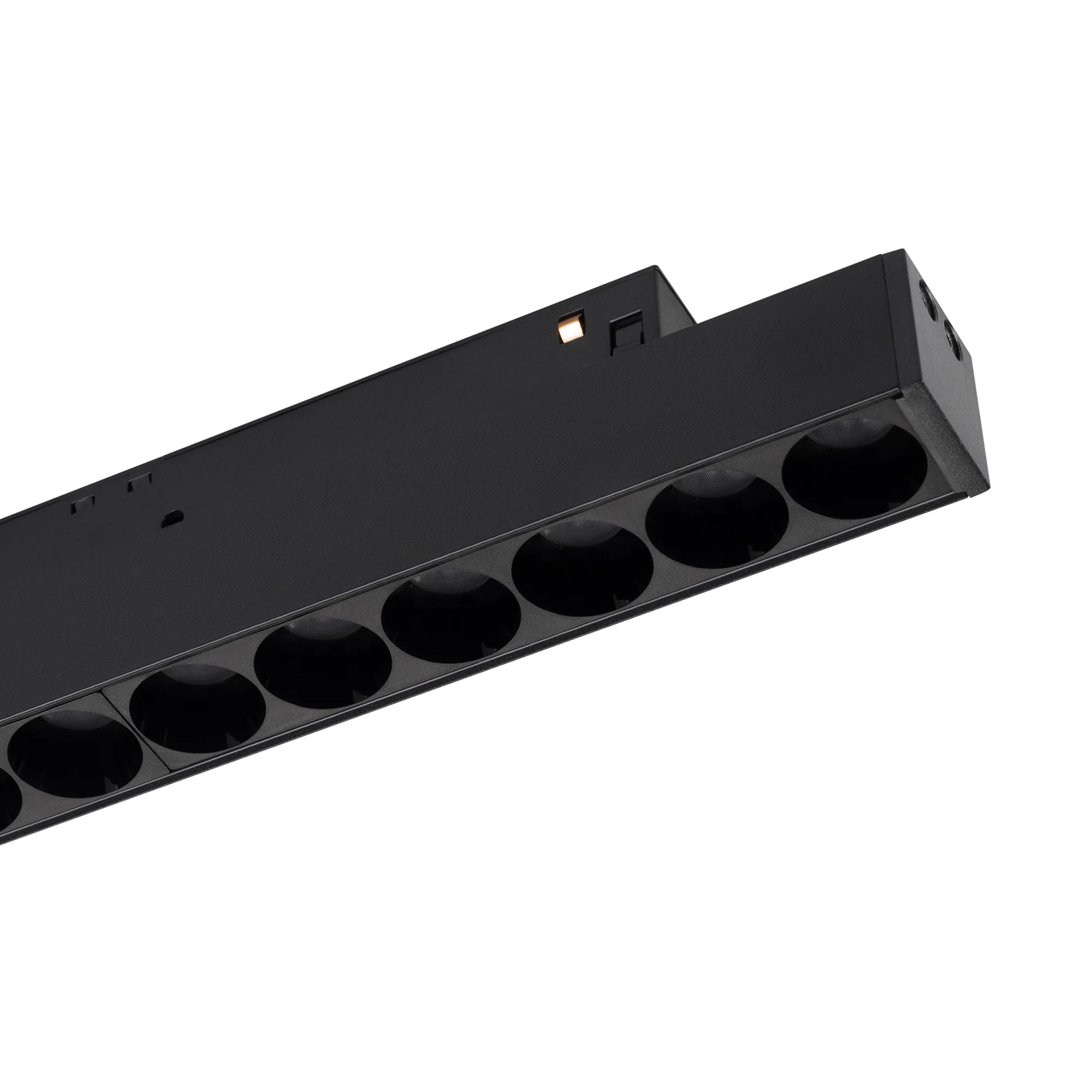 Светильник MAG-ORIENT-DOTS-L465-16W Day4000-MIX (BK, 24 deg, 48V, TUYA) 047138 - Светильник для магнитных треков MAG-ORIENT шириной 26 мм с управлением TUYA (Wi-Fi) и изменяемой цветовой температурой. Мощность 16 Вт, св. поток 930-1200 лм, 58-75 лм/Вт, из