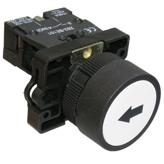 LXA2 (3SA5)-BA3341 OFF-(ON) - Кнопочный переключатель серии 3SA5 с потайным толкателем без фиксации на замыкание, NO, 240В, 3А