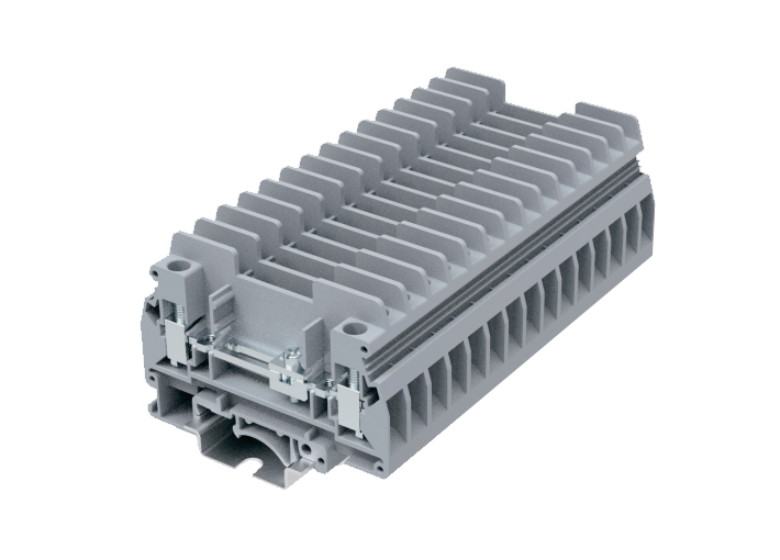 Измерительная клемма SUK6-T-GY - Измерительная клемма, тип фиксации провода: винтовой, номинальное сечение: 6 мм кв., 41A, 630V, ширина: 8,2 мм, цвет: серый, тип монтажа: DIN 35