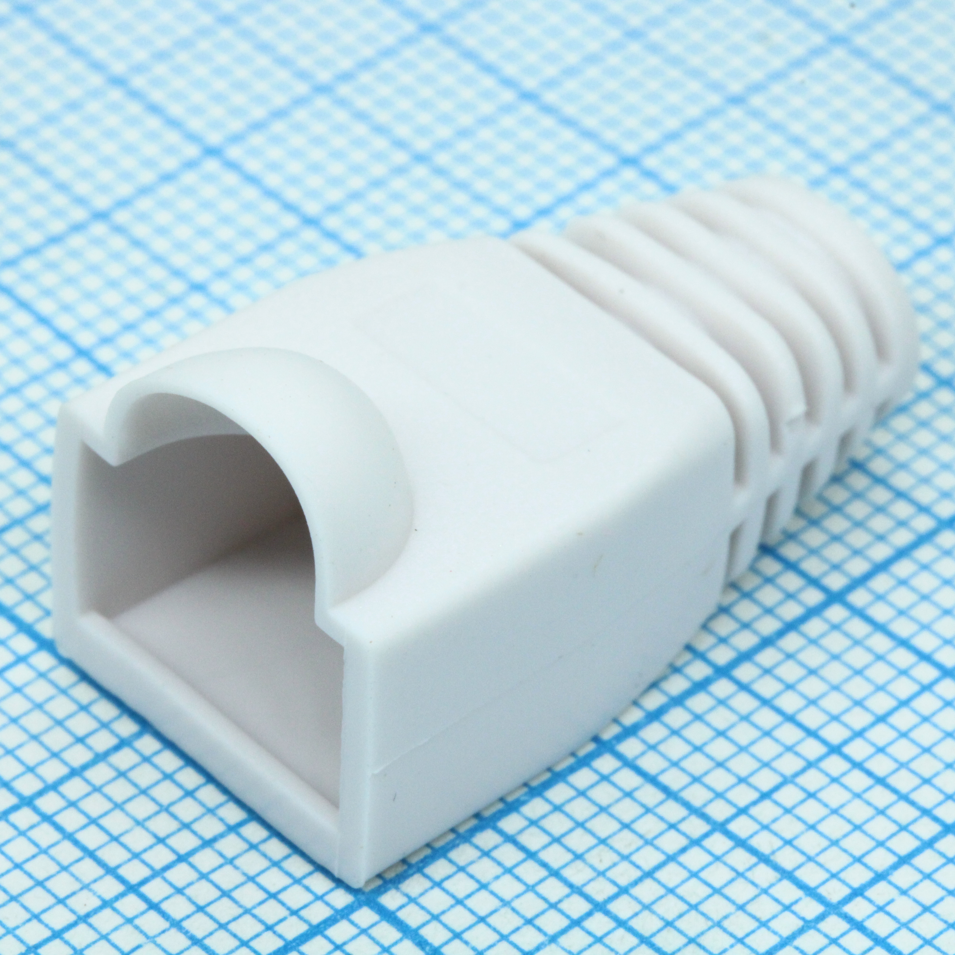 Колпачок изолирующий для RJ-45 белый - Колпачок RJ-45 белый REXANT для дополнительной защиты соединения разъема RJ-45 (8P8C) и кабеля