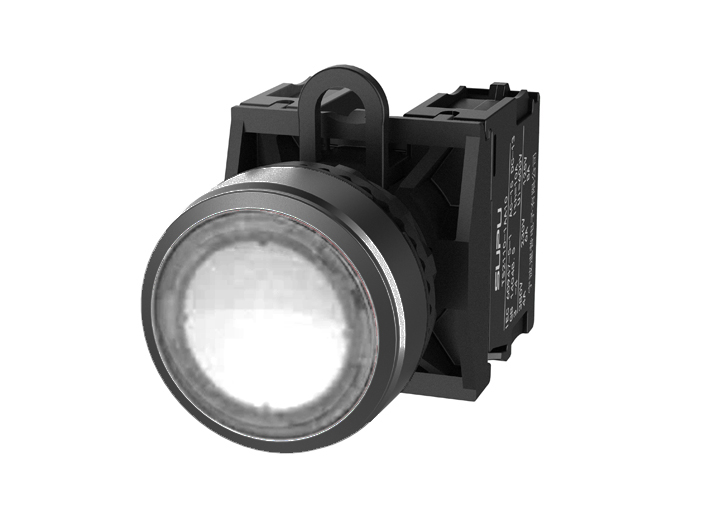 Кнопка плоская (прозрачная) TS2011-0AL70 - Кнопка круглая плоская, с блокировкой, с подсветкой, пластиковое переднее кольцо, без контактной группы, диаметр головки кнопки 29,5 мм, диаметр посадочного отверстия: 22 мм, цвет: прозрачный