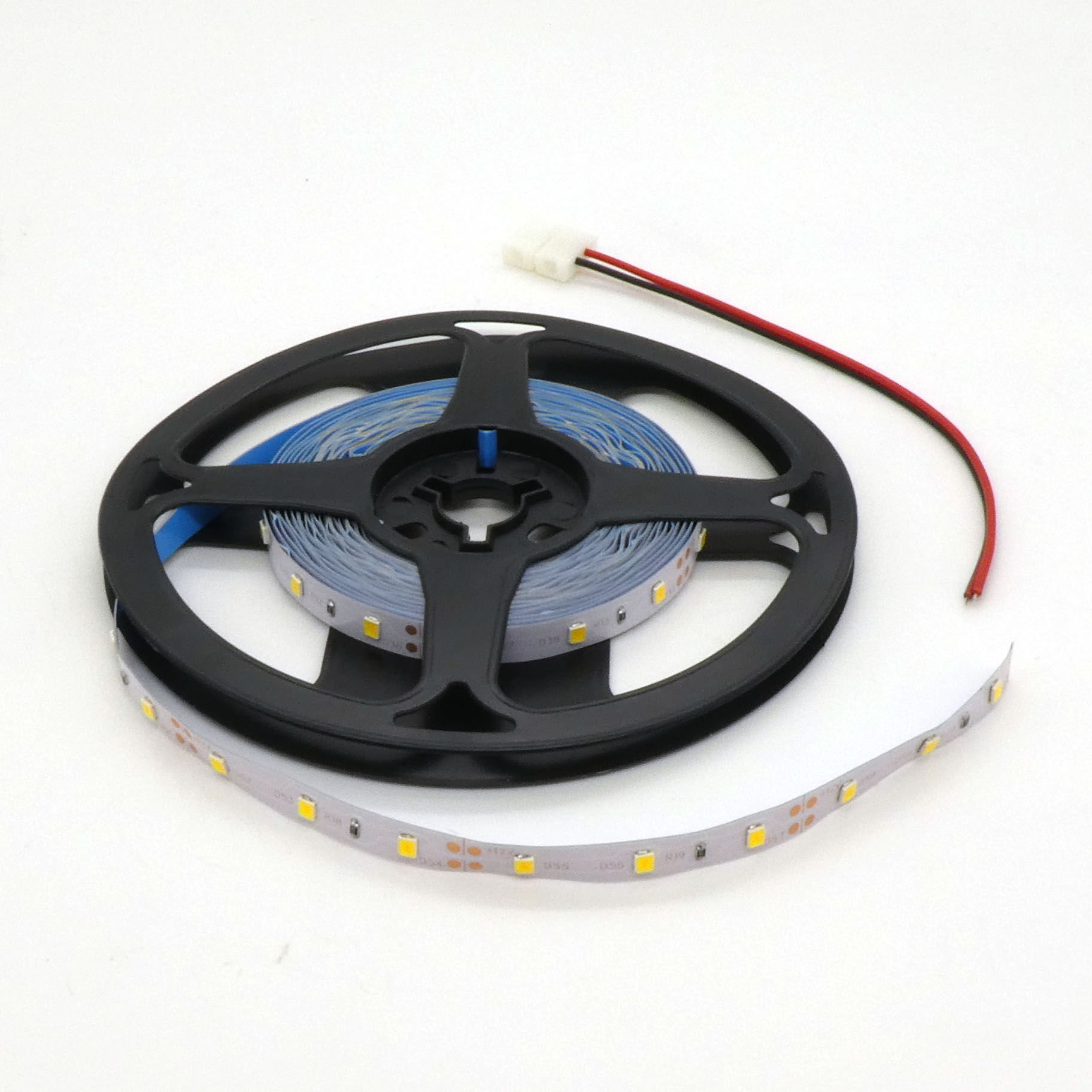 LED-лента 3528 WW/ 60 чипов/1м/12V - самоклеящаяся / белая тёплая / 60 чип диодов 3528 на метр / потребляемая мощность 4,8 Вт/м / 360Лм/м / 2800k / 8мм