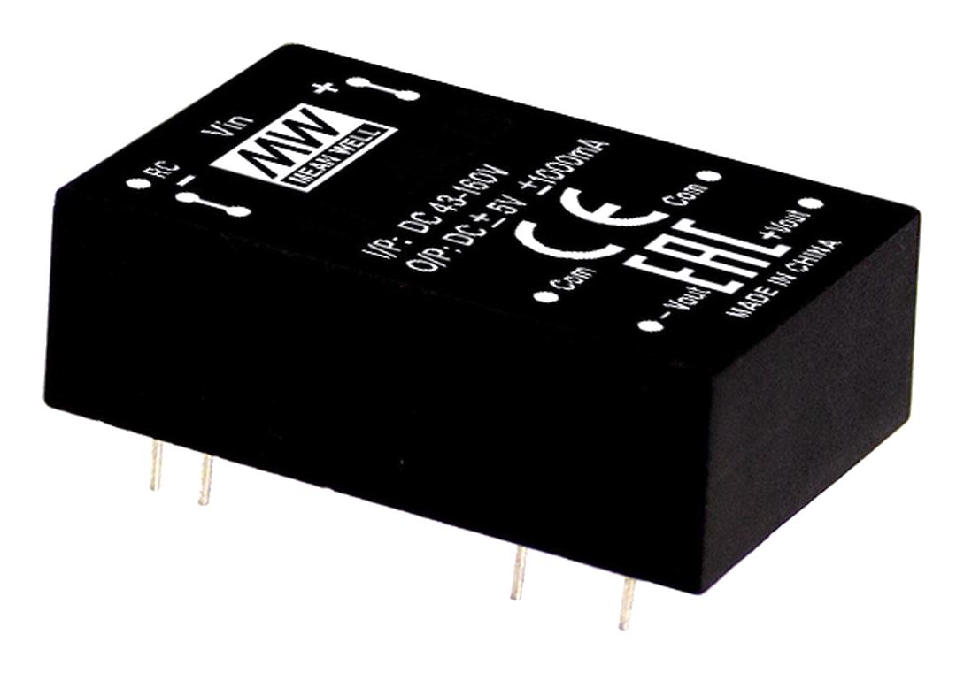 RDDW10H-12 - DC/DC, 10Вт, вход 43…160В, выход ±12В/±0.416А, изоляция 3000В DC, КПД 87%, максимальная емкостная нагрузка не более ±416мкФ, On/Off, DIP24, 31.8x20.3x12.7мм, -40…85°C