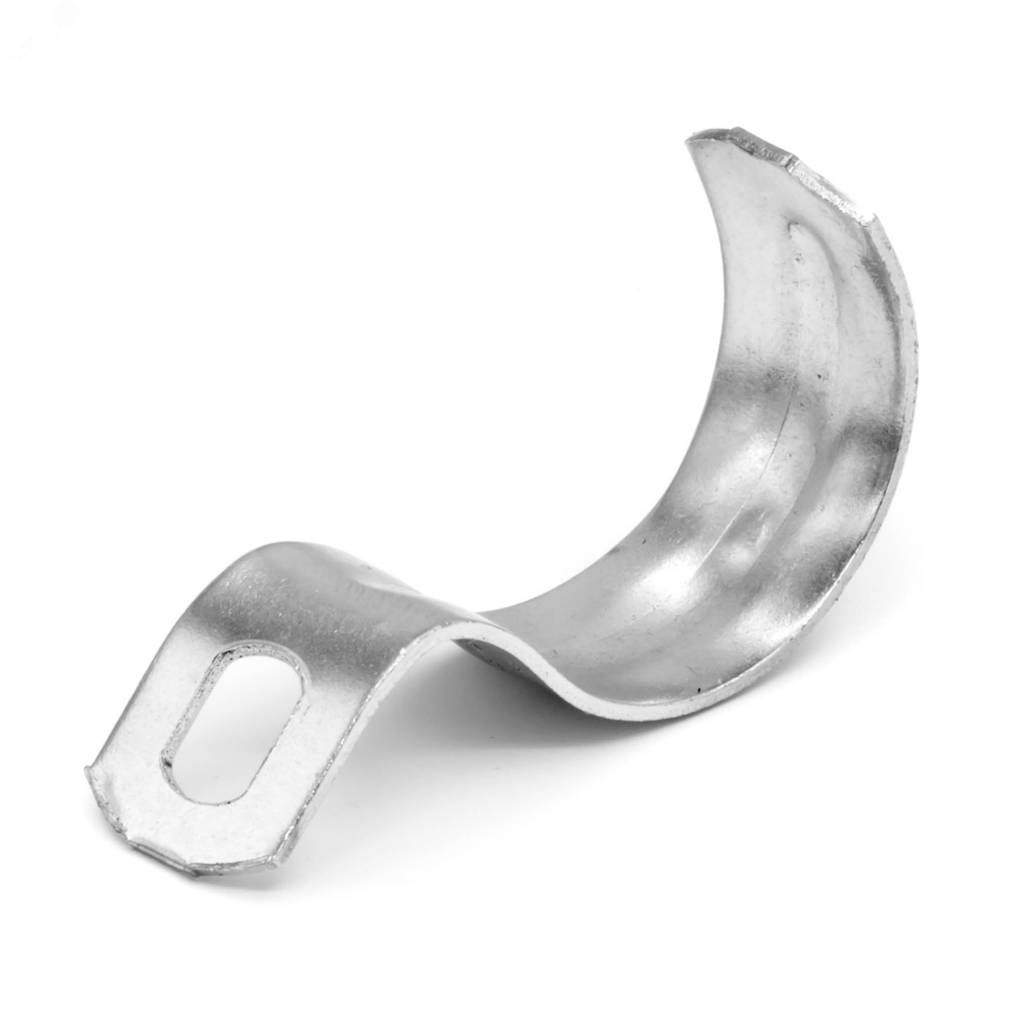 Держатель оцинкованный односторонний, д.8мм с крепежным отверстием 6х4 мм 53338