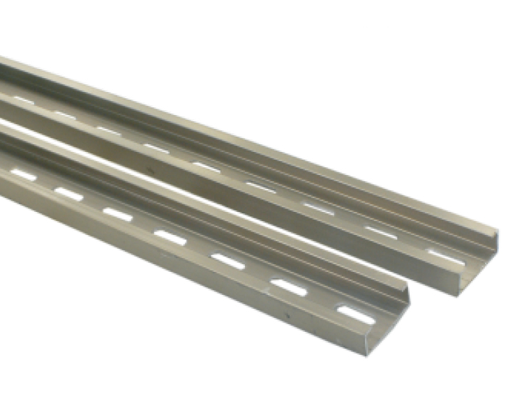 Монтажная рейка C25-10L - Монтажная C рейка, 32x15 мм, перфорированная, алюминий