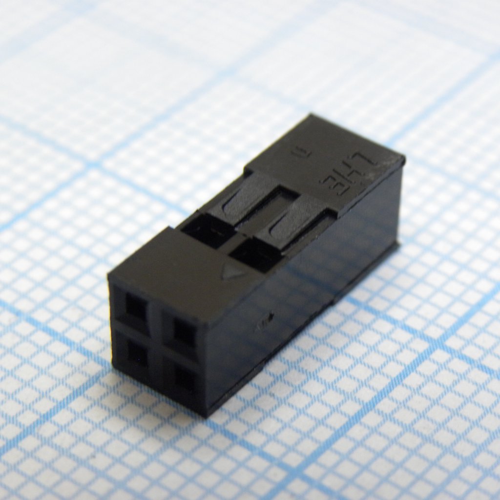 I-DS1071-SCB02X2 - Гнезда на кабель, двухрядные, требуются контакты T-DS1071-SC600