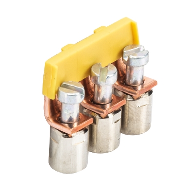 Соед. мостик IVB WK 6-3 - Соединительная перемычка, винтовая, изолированная, 3 полюса, для клемм: WK 6/U