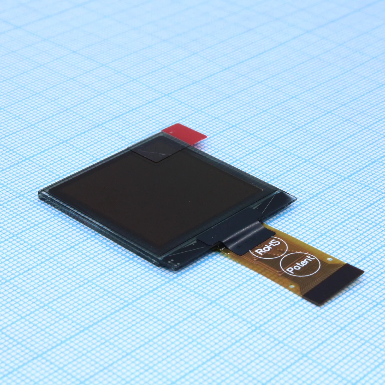 WEO128128ALAP3N00000 - OLED 1.5" графический, 128х128, COG, желтый,  интерф. 6800, 8080, SPI, I2C, контроллер SSD1327ZB, VDD 3В, -40 ... -80 С
